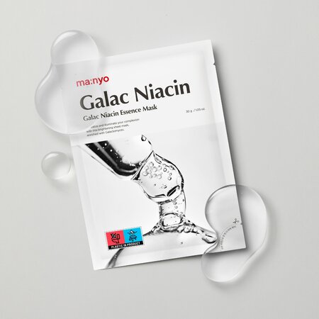 Masca de fata tip servetel Galac Niacin Essence, 30 g, Manyo 672151