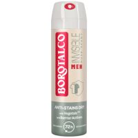 Deodorant spray antiperspirant pentru barbati Invisible, 150 ml, Borotalco