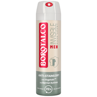 Deodorant spray antiperspirant pentru barbati Invisible, 150 ml, Borotalco