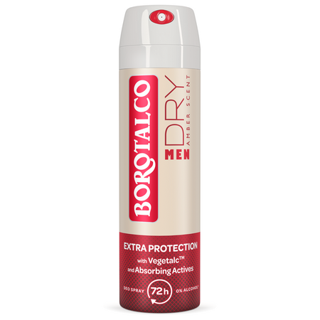 Deodorant spray antiperspirant pentru barbati Amber, 150 ml, Borotalco