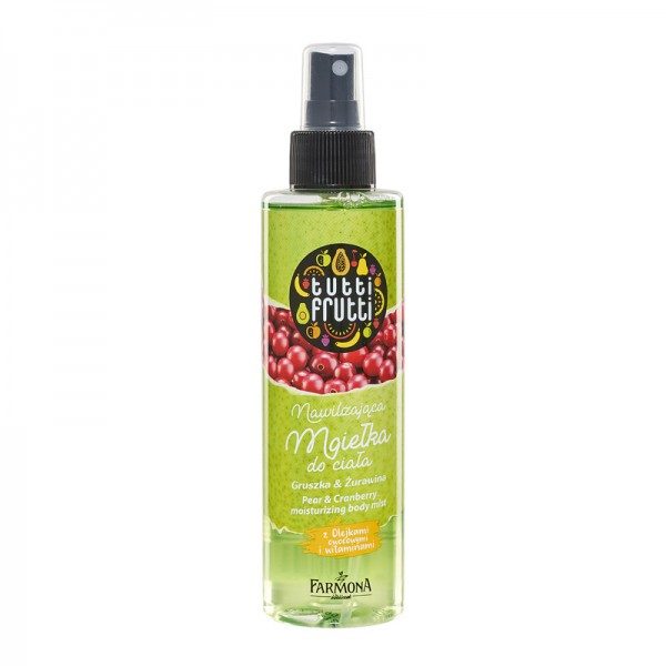 Spray de corp hidratant cu pere si merisoare Tutti Frutti, 200 ml, Farmona