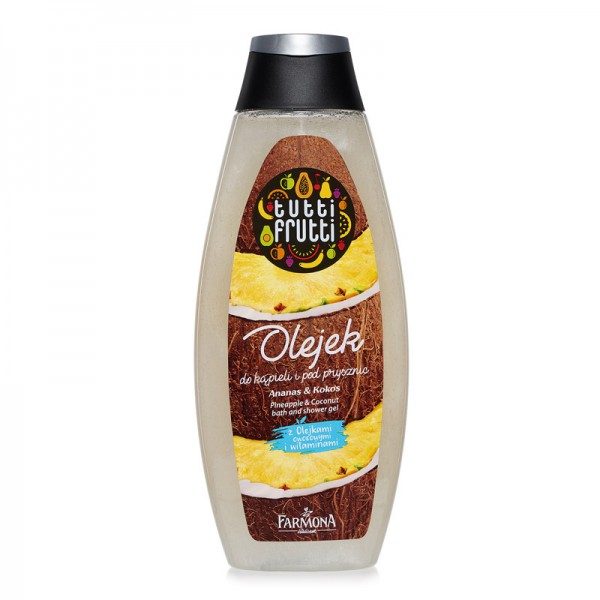 Gel de baie si dus cu ananas si cocos, 425 ml, Farmona