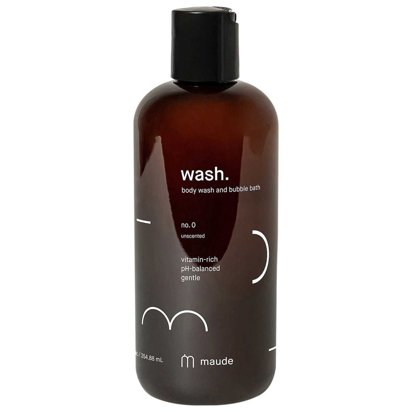 Gel de dus si spuma pentru baie fara parfum Wash no. 0, 354.88 ml, Maude