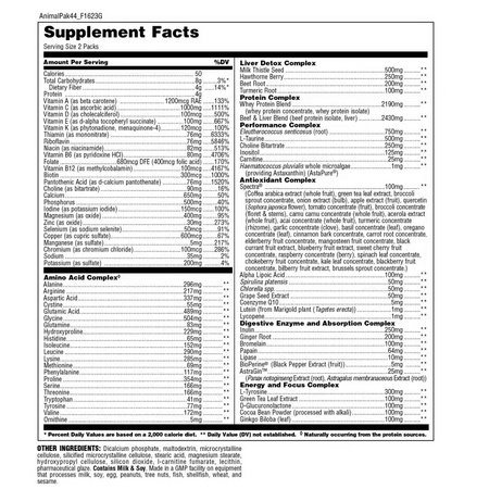Complex cu vitamine Animal Pak, 44 plicuri, Universal Nutrition 617917