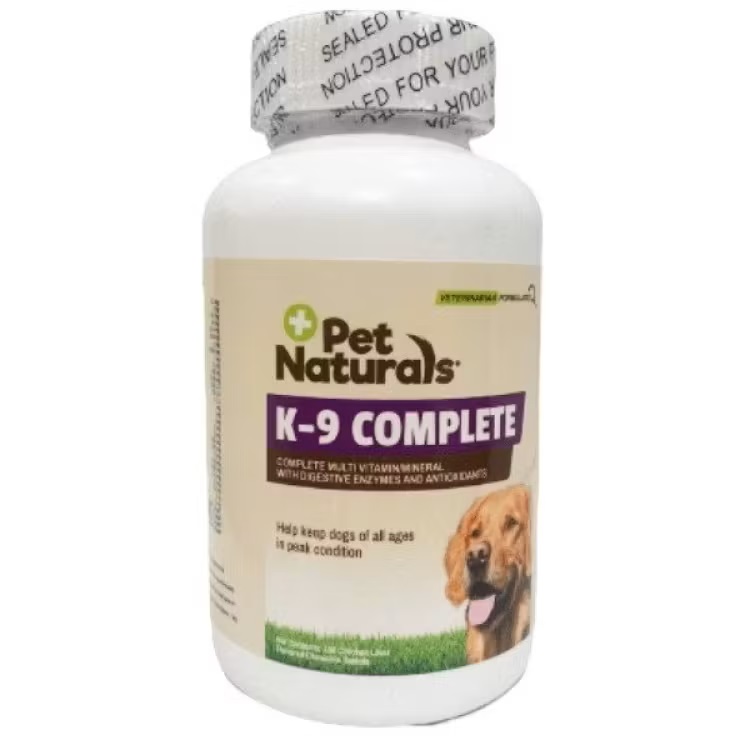 Supliment pentru caini Complete K-9, 180 tablete, Pet Naturals