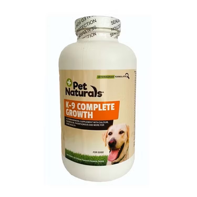 Supliment pentru caini Complete Growth K-9, 120 tablete, Pet Naturals