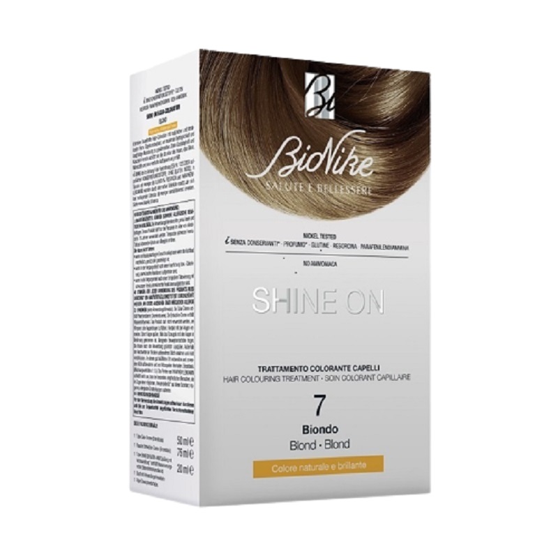 Vopsea pentru colorarea parului Shine On nuanta 7 Blonde, 145 ml, BioNike