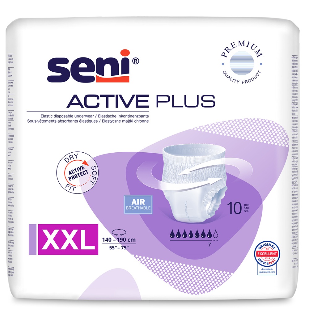 Scutece pentru adulti Active Plus, XXL, 10 bucati, Seni