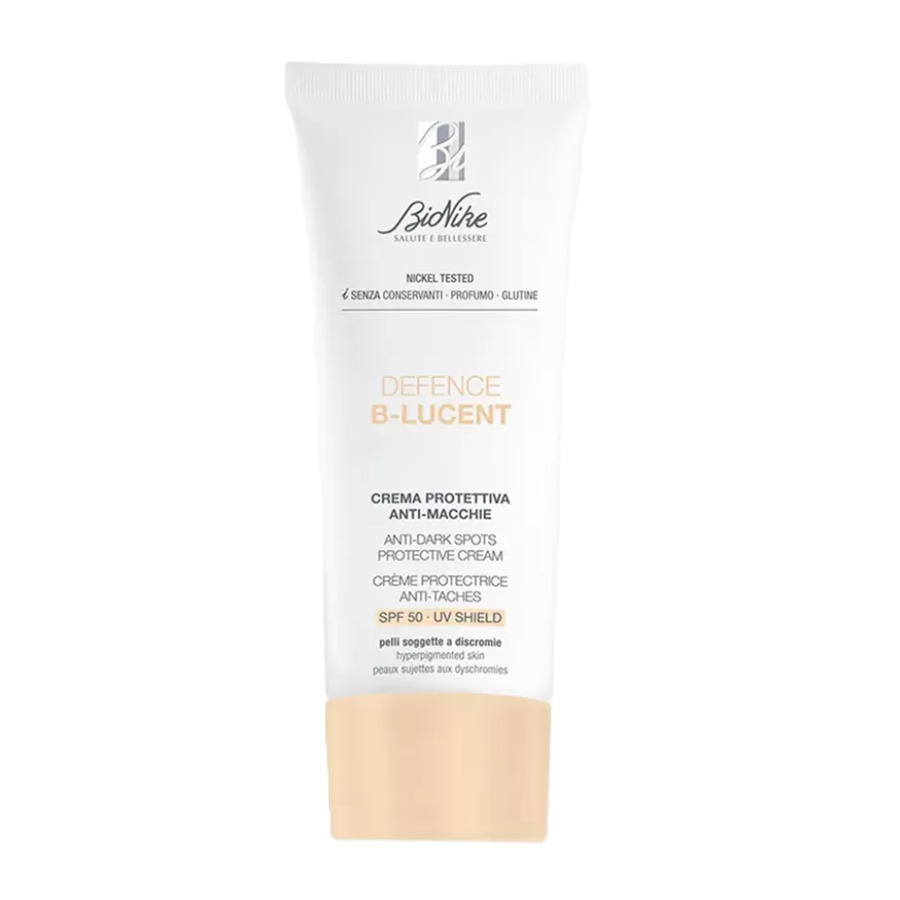 Crema de fata impotriva petelor pigmentare cu protectie solara SPF 50 Defence B-Lucent, 40 ml, BioNike