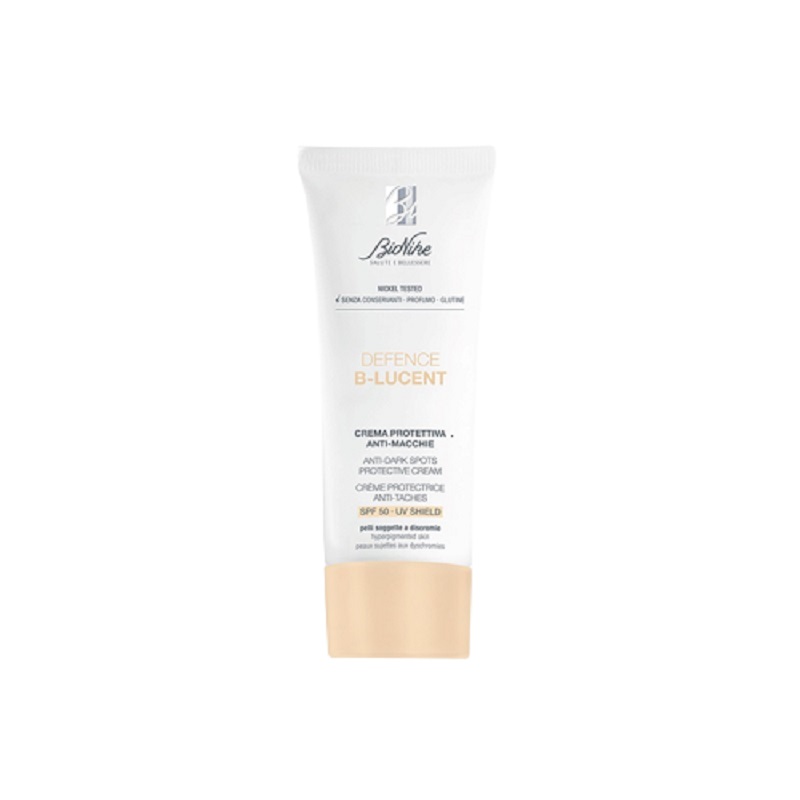 Crema de fata impotriva petelor pigmentare cu protectie solara SPF 50 Defence B-Lucent, 40 ml, BioNike