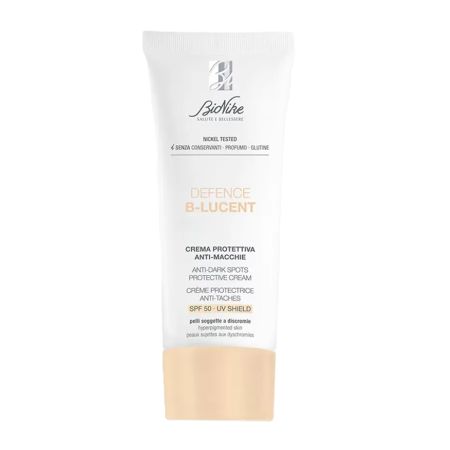 Crema de fata impotriva petelor pigmentare cu protectie solara SPF 50 Defence B-Lucent, 40 ml, BioNike