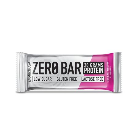Baton proteic Ciocolata si Marzipan Zero Bar,, 50 g, BioTechUSA