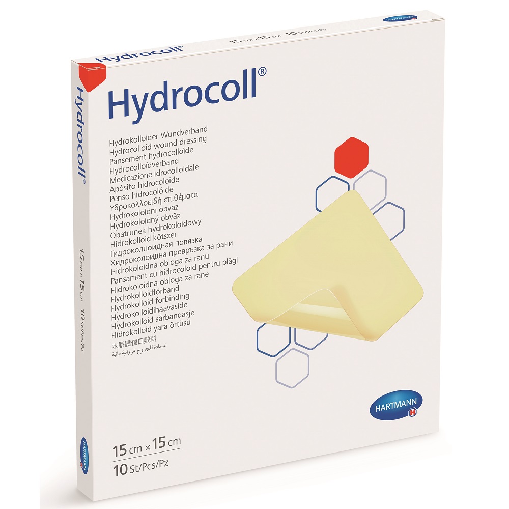 Pansament hidrocoloidal Hydrocoll, 15 x 15 cm (900748), 5 bucati, Hartmann