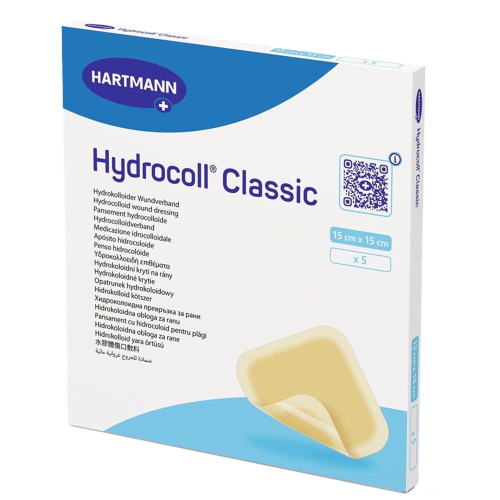 Pansament hidrocoloidal Hydrocoll Clasic, 15 x 15 cm, 5 bucati, Hartmann