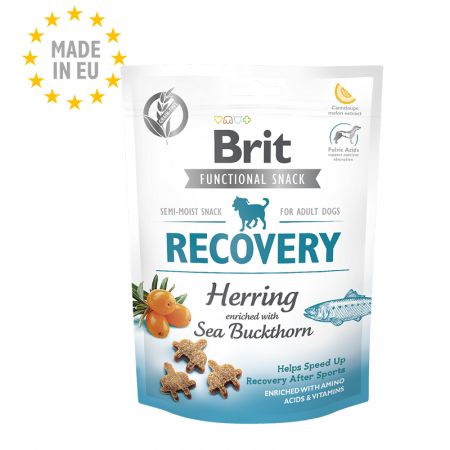 Snack pentru caini Recovery Herring, 150 g, Brit