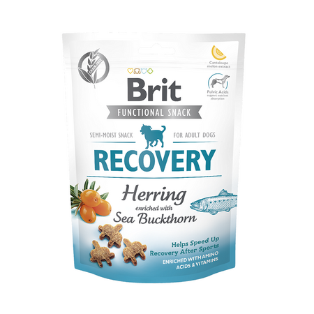 Snack pentru caini Recovery Herring, 150 g, Brit