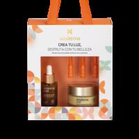 Pachet Ser cu vitamina C C-Vit, 30 ml + Crema hidratanta C-Vit, 50 ml + Fiole ser intensiv C-Vit, 3 bucati, Sesderma