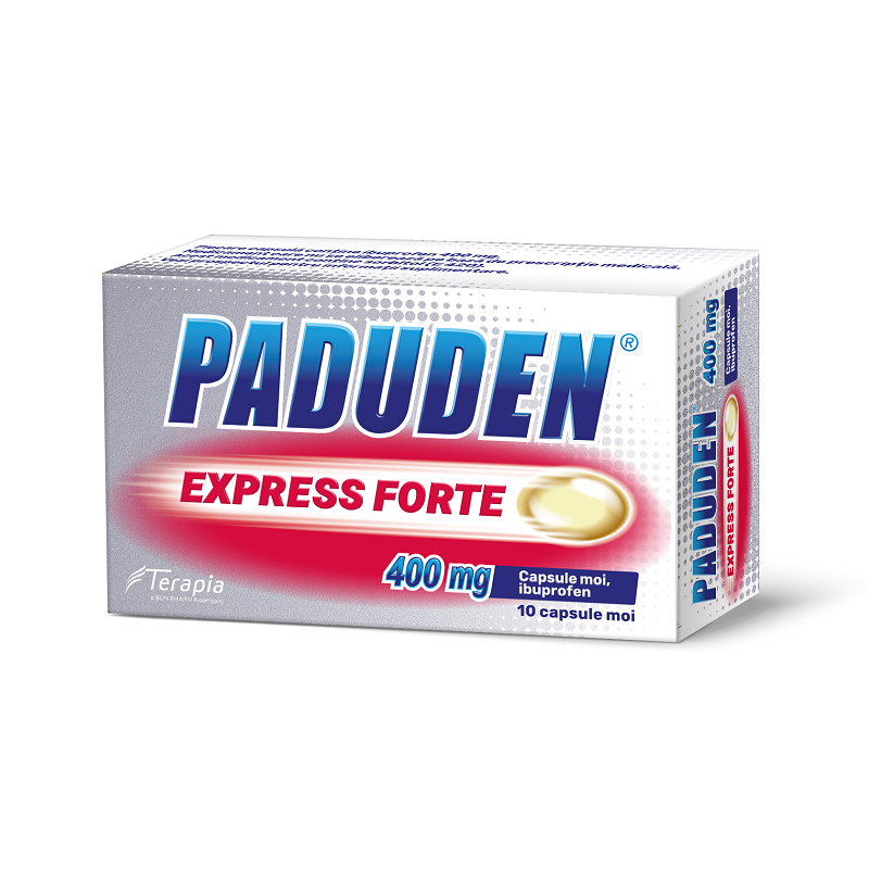 Paduden Express Forte, 400 mg, 10 capsule moi, Terapia