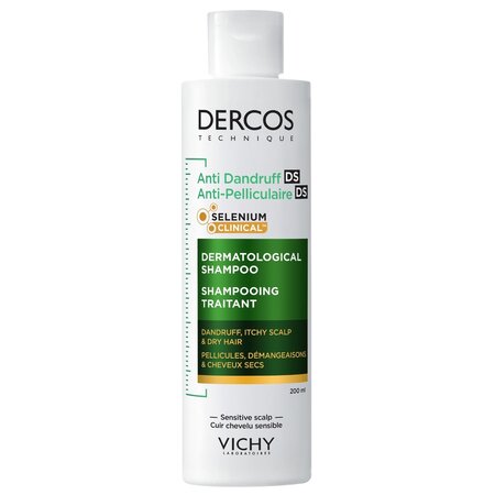 Sampon anti-matreata pentru par uscat Dercos, 200 ml, Vichy
