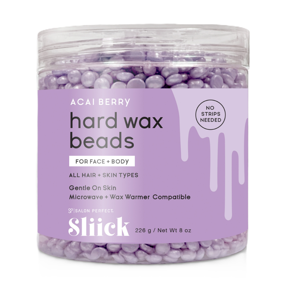 Rezerva pentru kit profesional de epilare cu ceara Acai Berry, 226 g, Sliick