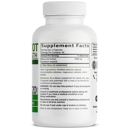 Extract de Radacina de Maca, 120 capsule, Bronson Laboratories 739196