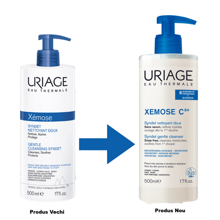 Gel de curatare Xemose C8+ Syndet, 500 ml, Uriage 696869