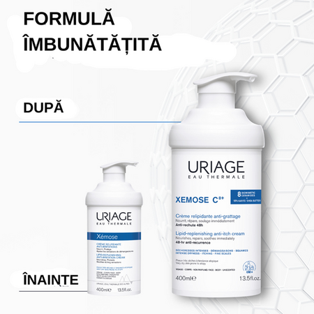 Crema relipidanta impotriva iritatiilor Xemose C8+, 400 ml, Uriage 696910