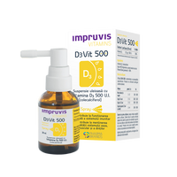 Suspensie uleioasa cu Vitamina D3 500 U.I. spray Impruvis D3Vit, 20 ml, Pharma Brands