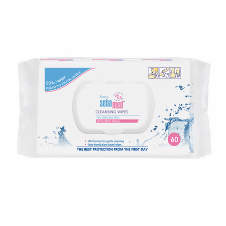 Servetele umede pentru copii Sebamed Baby, 60 bucati, Sebamed