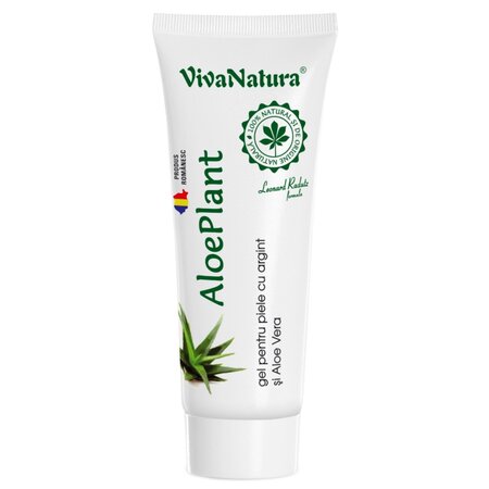 Gel pentru piele cu argint si aloe vera Aloe Plant, 20 ml, Vivanatura 709950