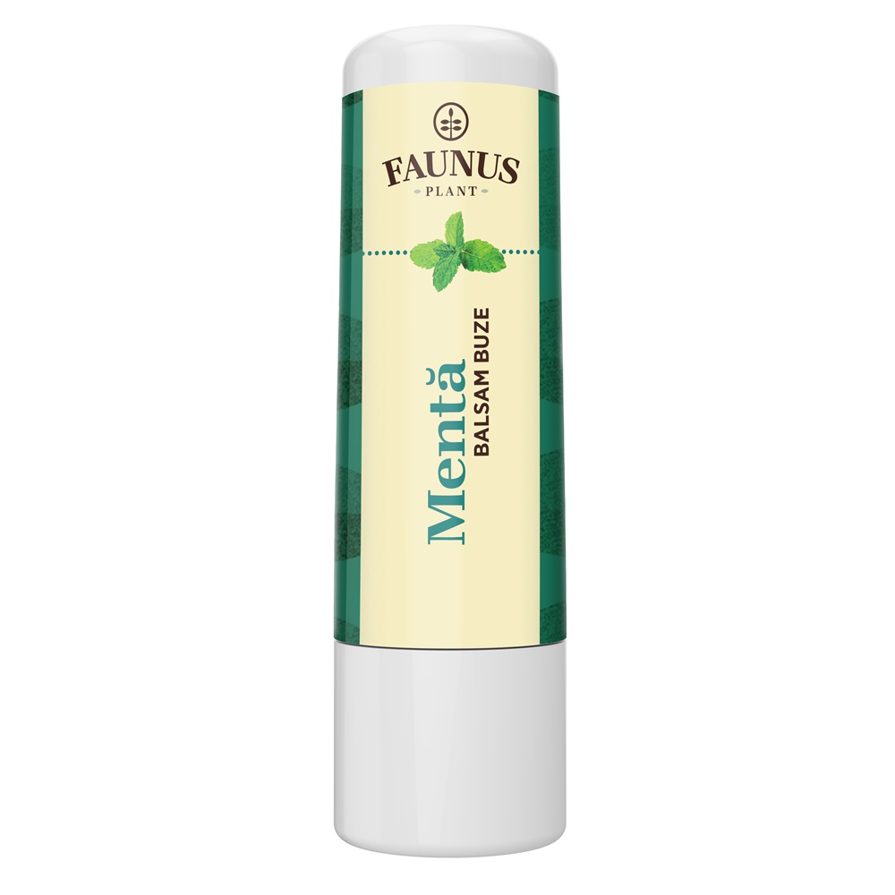 Balsam pentru buze cu menta, 5 ml, Faunus Plant