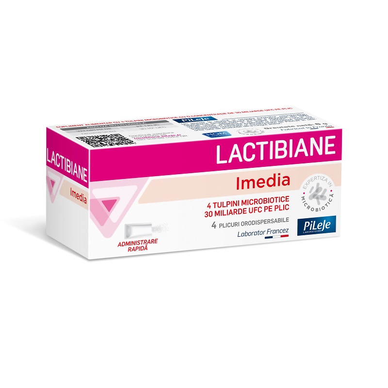 Lactibiane Imedia, 4 plicuri orodispersabile, Pileje