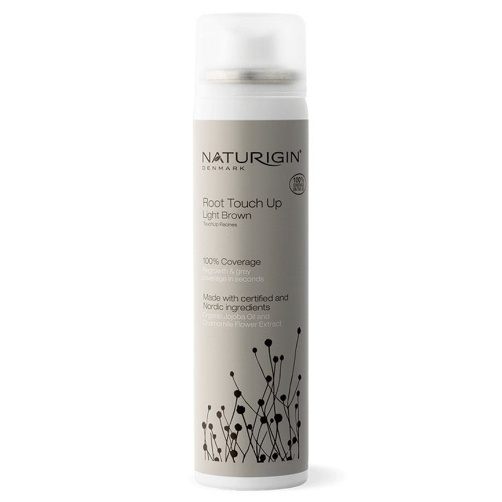 Spray colorant pentru acoperirea firelor albe Light Brown Root Touch Up, 75 ml, Naturigin