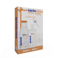 Pachet Gel de dus, 600 ml + Lapte de corp Lactooil, 400 ml, Lactovit