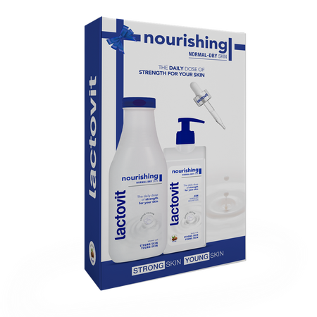 Pachet Gel de dus, 600 ml + Lapte de corp Orginal, 400 ml, Lactovit