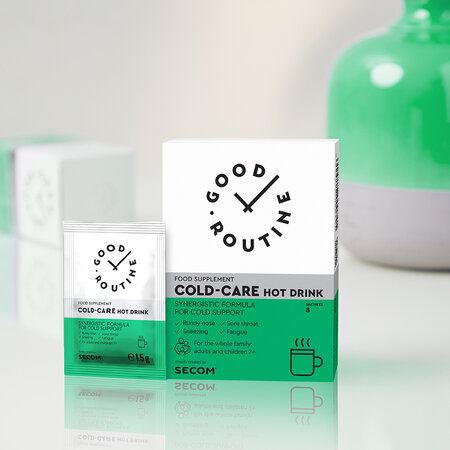 Cold-Care Hot Drink Good Routine, 8 plicuri, Secom 710962