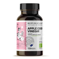 Otet din cidru de mere ecologic, 500 mg, 120 capsule, Republica Bio