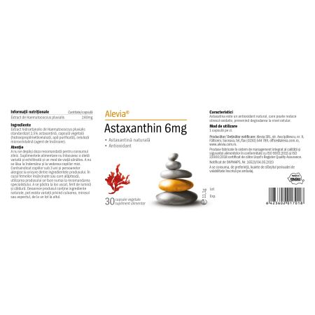 Astaxanthin 6 mg, 30 capsule, Alevia 655792