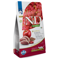 Hrana uscata cu rata, quinoa si mar N&D Hairball Adult, 1500 g, Farmina