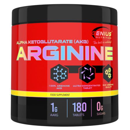 AAKG, 180 tablete, Genius Nutrition