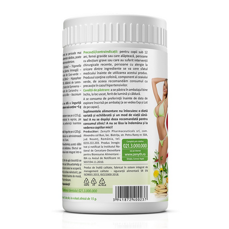 Ceai pentru slabit Silhouette Help, 225 g, Zenyth 622871