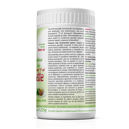 Ceai pentru slabit Silhouette Help, 225 g, Zenyth 622872