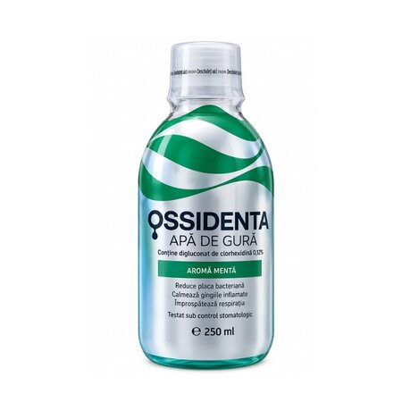 Apa de gura cu aroma de menta Ossidenta, 250 ml, farm
