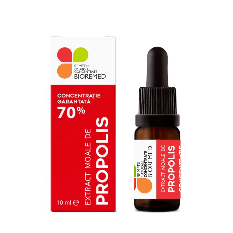 Extract moale de Propolis, 70%, 10 ml, Bioremed