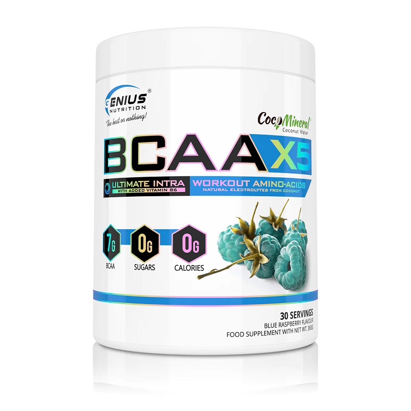 BCAA-X5 Blue Raspberry, 360 g, Genius Nutrition