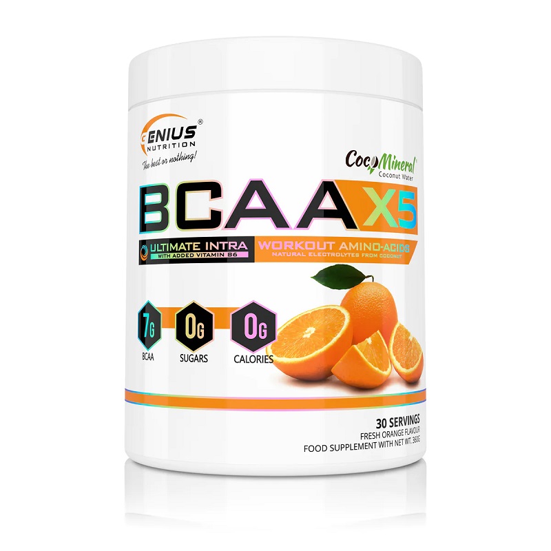 BCAA-X5 Orange, 360 g, Genius Nutrition