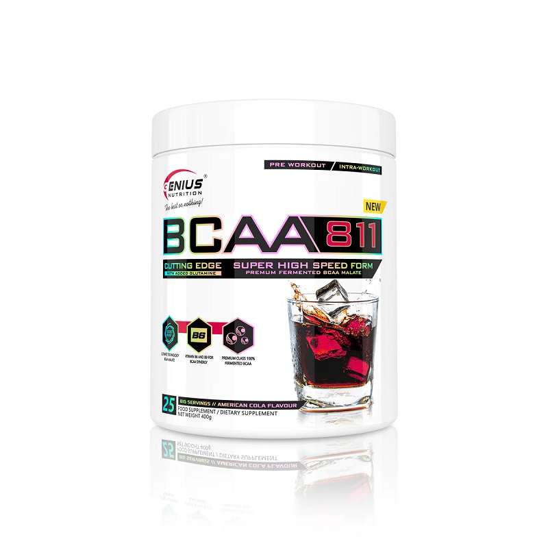 BCAA811 Cola, 400 g, Genius Nutrition