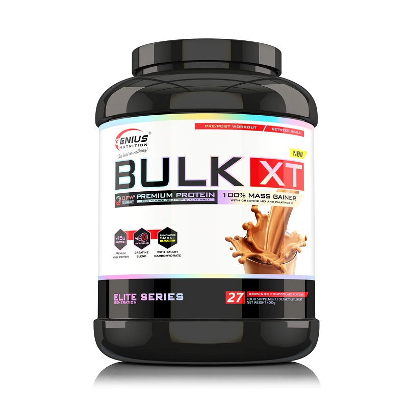 Gainer Bulk-XT Chocolate, 4000 g, Genius Nutrition