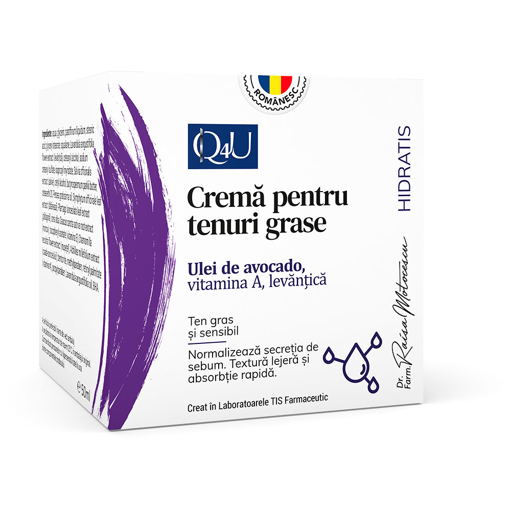 Crema pentru ten gras Hidratis, 50 ml, Tis Farmaceutic