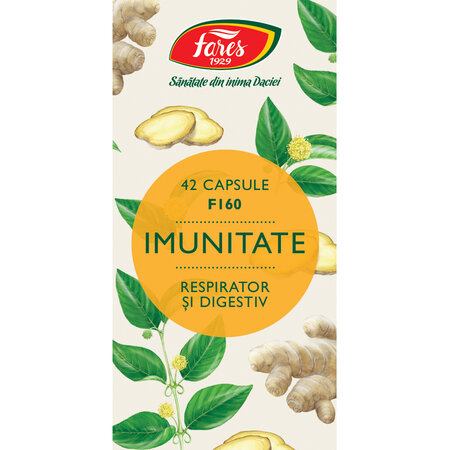 Supliment alimentar Imunitate Respirator si Digestiv, F160, 42 capsule, Fares 614278